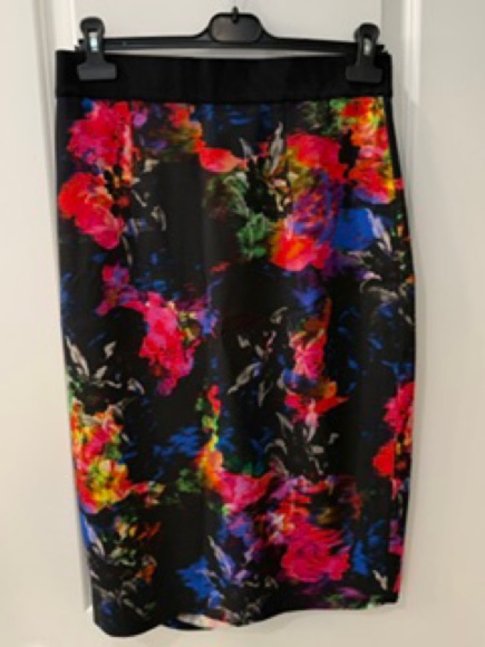 Milly Abstract Floral Pencil Skirt
